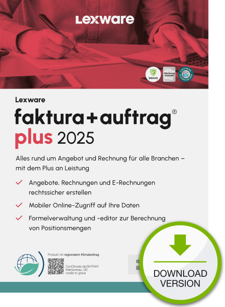 Lexware faktura+auftrag plus 2025 ABO Download