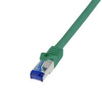 Logilink Patchkabel Ultraflex, Cat.6A, S/FTP, grün, 0,5 m