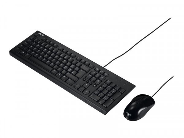 Tastatur Asus U2000 wired Keyboard+Mouse dt. Layout schwarz