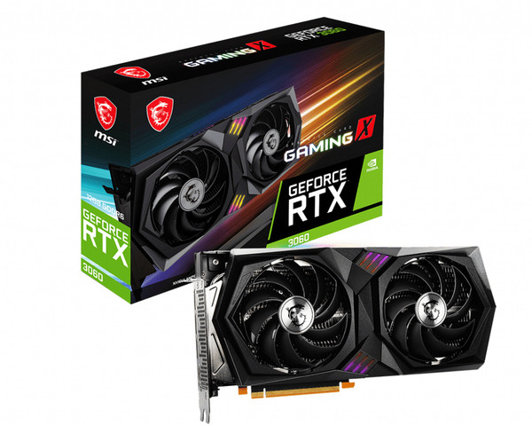 MSI RTX3060 Gaming X 12GB GDDR6 HDMI 3xDP