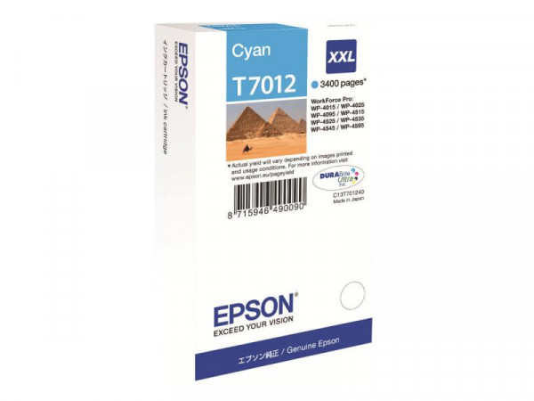 Patrone Epson WP4000/4500 cyan T7012 XXL