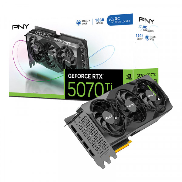 PNY RTX5070 TI VERTO OC Triple Fan 16GB GDDR7 HDMI 3xDP