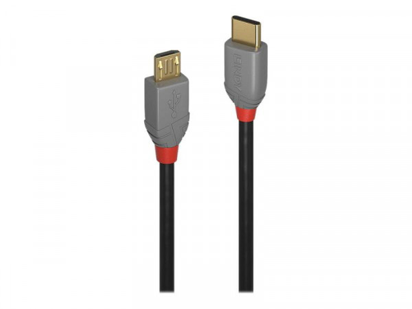 Lindy USB 2.0 Kabel Typ C/Micro-B Anthra Line M/M 0.5m