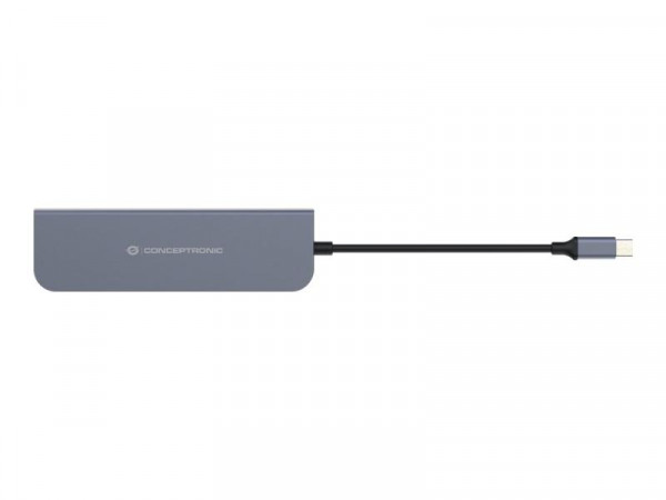 CONCEPTRONIC 6in1 USB3.1/C->2xUSB 3.0,HDMI,SD/TF Kartenleser