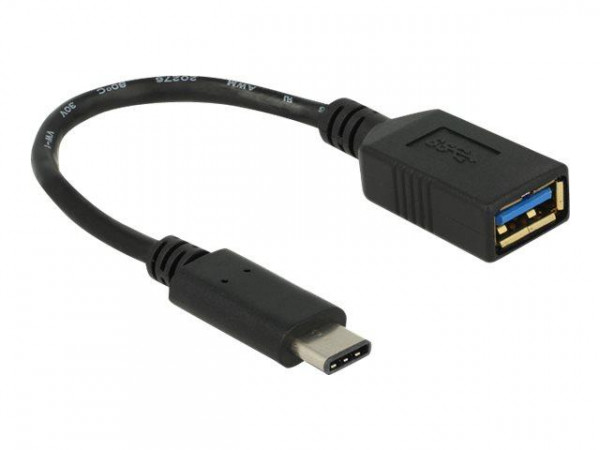 USB3.1 Kabel Delock C -> A St/Bu 0.15m schwarz