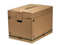 BankersBox Umzugsbox XL 127L verstärkt braun/schwarz 5VE