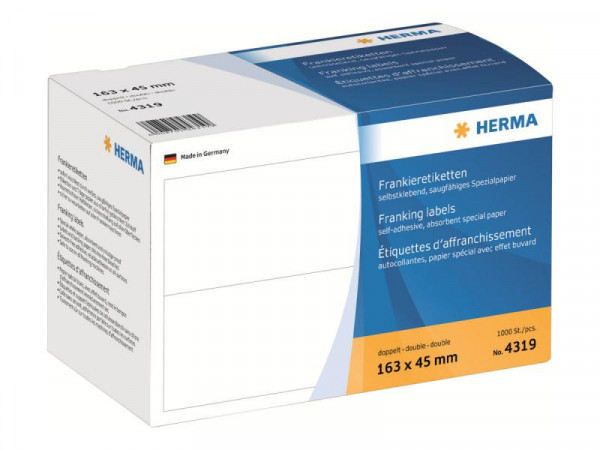 HERMA Frankieretiketten doppelt 163x45 mm 1000 St.