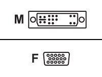 Equip DVI Adapter DVI-A (24+5) -> VGA D-Sub15 St/Bu beige