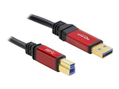 USB3.0 Kabel Delock A -> B St/St 1.00m Premium