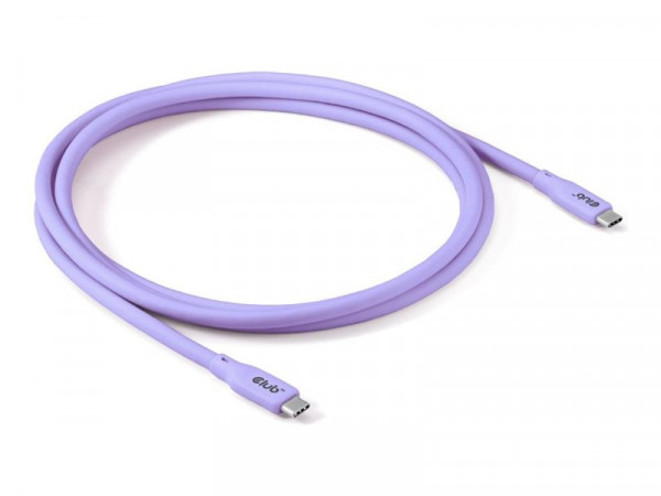 Club3D Lifestyle USB-C Kabel PD 240W,20Gbps 2m lila