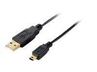 Equip USB Kabel A -> mini B St/St 3.00m sw Blister