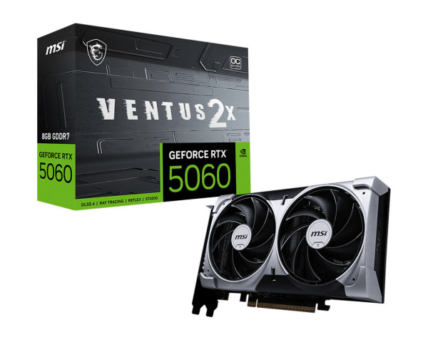 MSI RTX5060 VENTUS 2X OC 8GB GDDR7 HDMI 3xDP