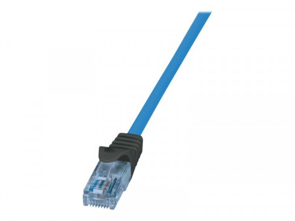 LogiLink Patchkabel CAT6A U/UTP Premium blau 1.00m 10G/PoE