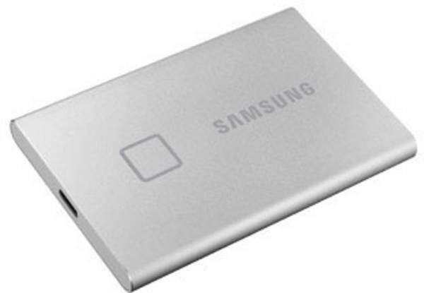 SSD 2TB Samsung Portable SSD T7 Touch USB3.2 silver | K&M Computer