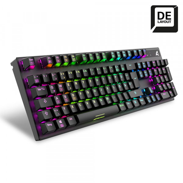 Sharkoon Gaming Tastatur Skiller SGK20 schwarz-braun DE