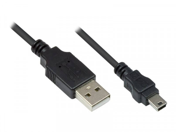 Good Connections USB2.0 Kabel A-Mini B5pol. schw. 0,3m