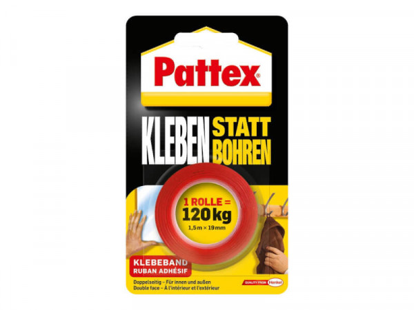 Pattex Kleben statt Bohren doppelseitiges Klebeband, Blister