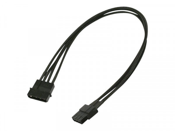 Kabel Nanoxia 4-Pin Verlängerung, 30 cm, Single, schwarz/rot