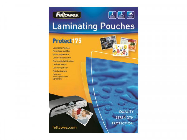 Fellowes Laminierfolie Protect 175MIC glänzend A4 100er Pack