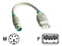Lindy Adapter USB-Maus an PS/2-Port USB A f an MD6 0.15cm