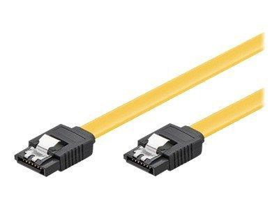 Goobay S-ATA Kabel 6GBits Clip 1m, gelb, bulk