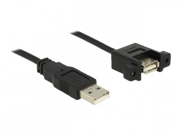 DELOCK USB Kabel A -> A St/Bu Bu zum Einbau 0.25m