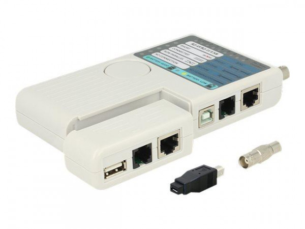 Netzwerk Tester RJ45 / BNC / USB Delock