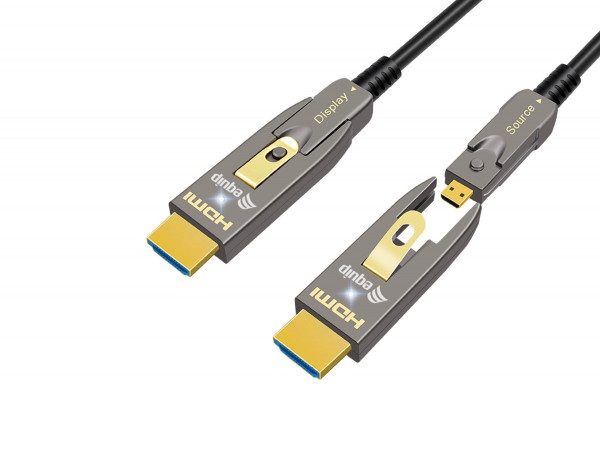 Equip HDMI HS Ethernet 2.0 D-A D-AOC 4K/60Hz 10.00m grau
