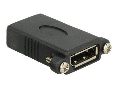 Displayport Adapter Delock DP -> DP Bu/Bu schwarz