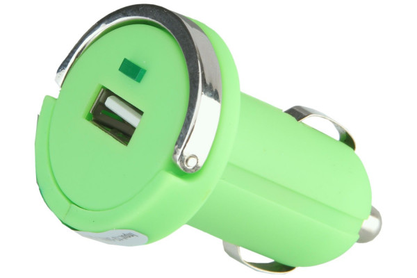 ZUJ Premium USB Car Charger MINI 1 A Green