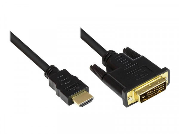 Good Connections Kabel HDMI-St.-DVI-D 24+1 St. schwarz 1m