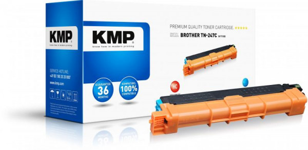 KMP Toner Brother TN-247C/TN247C cyan 2.300 S. B-T110X