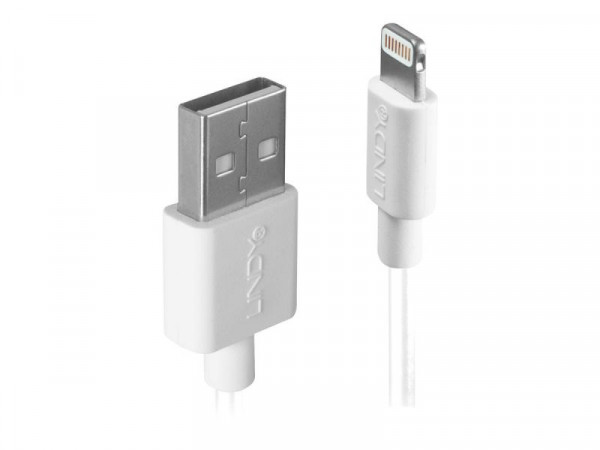 Lindy USB an Lightning Kabel weiß 2m