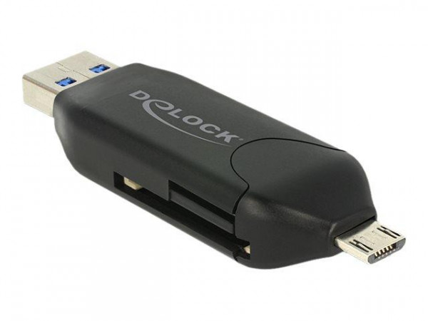 Card Reader Delock USB3.0 A +micro B-> SD/SDHC/MMC/micSD OTG