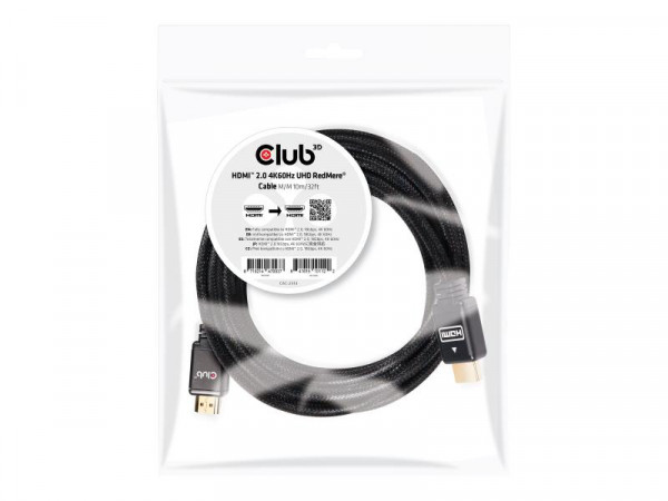 Club3D HDMI-Kabel A -> A 2.0 RedMere 4K60Hz UHD 10