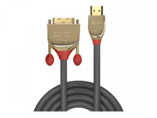 LINDY HDMI an DVI-D Single Link Kabel Gold Line 15m