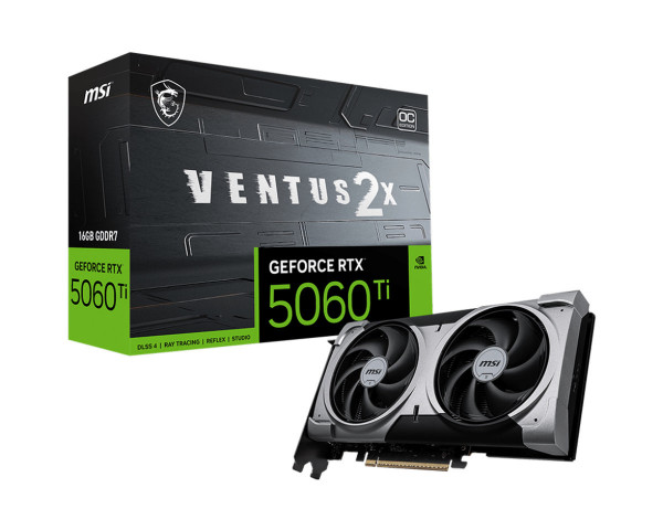MSI RTX5060 TI 16G Ventus 2X OC PLUS 16GB GDDR HDMI 3xDP