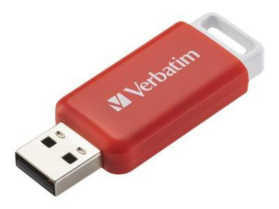 USB-Stick 16GB Verbatim V DataBar USB 2.0 Drive Red retail