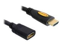 HDMI Verl. Delock Ethernet A -> A St/Bu 5.00m 4K