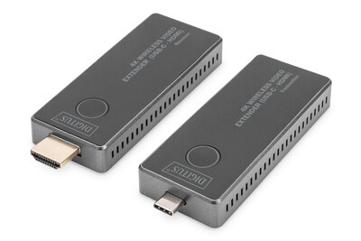 DIGITUS 4K wireless Video Extender Set USB-C -> HDMI 30m