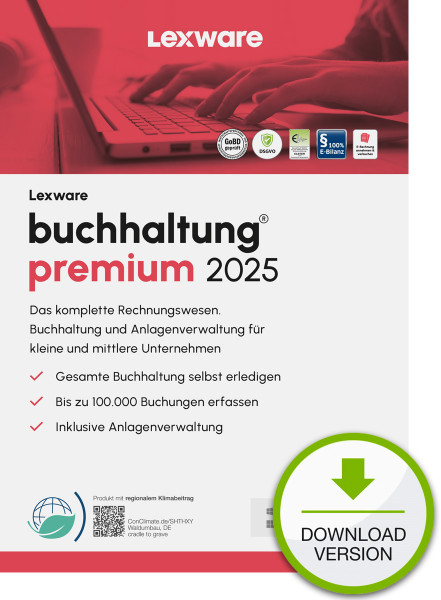 Lexware ESD buchhaltung premium 2025 Download Jahresversion