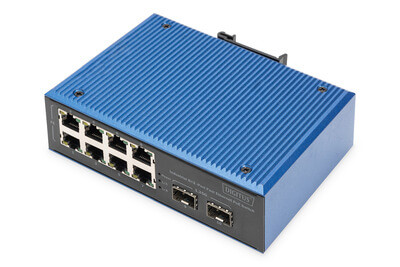 DIGITUS Switch 8+2 -Port Fast Ethernet PoE C/APC Stecker 5