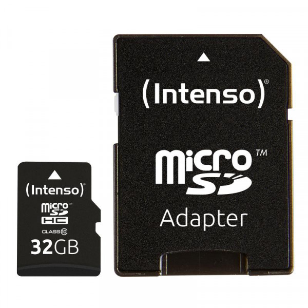 SD MicroSD Card 32GB Intenso Class10 inkl. SD Adapter