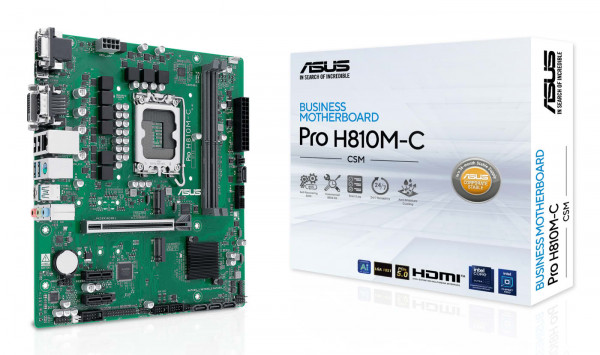 Mainboard ASUS PRO H810M-C-CSM (Intel,LGA1851,DDR5,mATX)