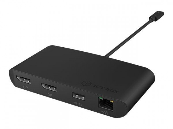 Multi Dockingstation IcyBox USB-C -> USB3.0/DP/HDMI/LAN/TB