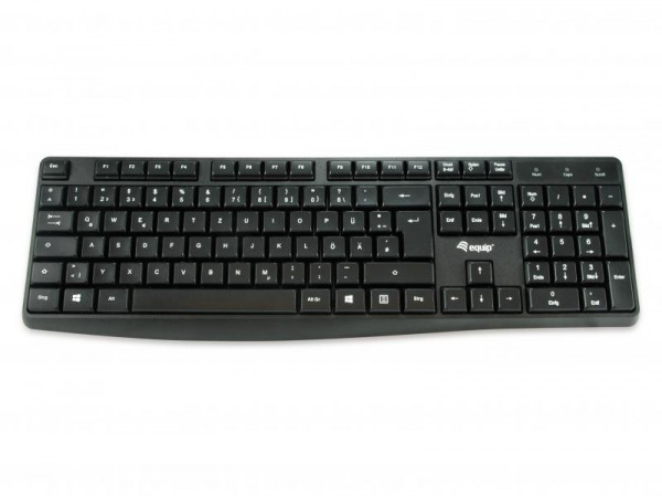 Equip Kabelgebundene USB Keyboard schwarz, spanisches Layout