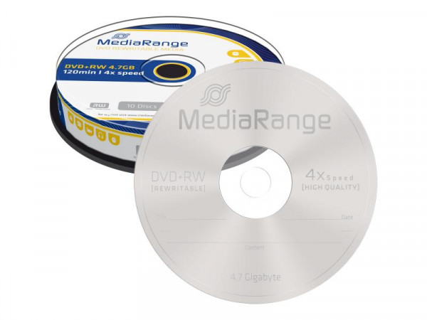 MediaRange DVD+RW 4x 10pcs Spindel