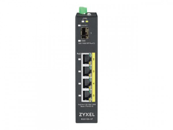 ZyXEL Switch 5x GE RGS100-5P PoE Switch