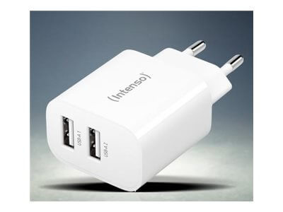 Intenso Ladegerät 2Port 24W,USB-A weiß