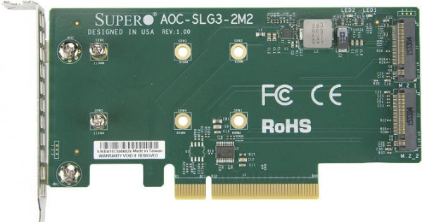 Supermicro Add-on Card AOC-SLG3-2M2-O ohne OS